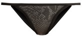 Thumbnail for your product : DOS GARDENIAS Dreamweaver Neoprene Bikini Briefs - Grey Multi