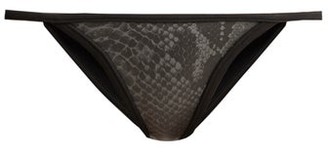 DOS GARDENIAS Dreamweaver Neoprene Bikini Briefs - Grey Multi