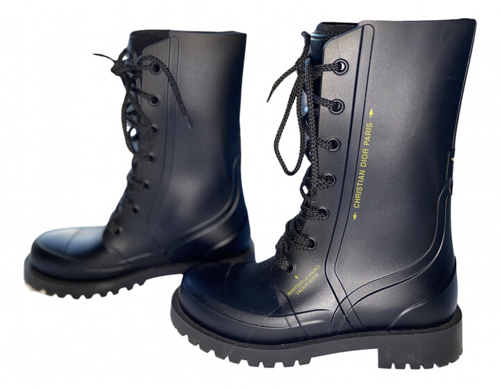 christian dior rubber boots