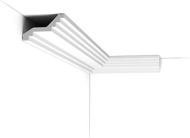 Architectural Products by Outwater L.L.C. 3-7/8 in x 2-3/8 in x 78-3/4 in Primed White Plain Polyurethane Crown Moulding