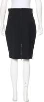 Thumbnail for your product : Zac Posen Wool Velvet-Trimmed Skirt