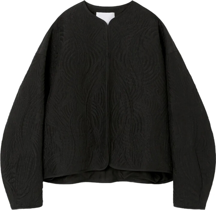 Mame Kurogouchi Floral-Quilted Silk Jacket