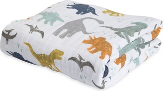 Little Unicorn Cotton Muslin Original Quilt, Dino Friends