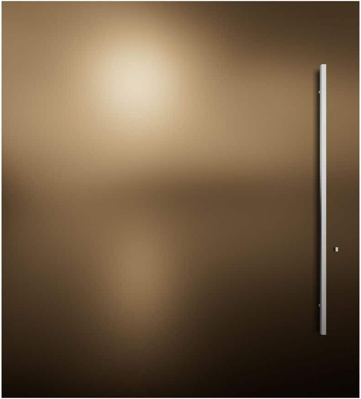 PANDA WINDOWS & DOORS Bordeaux 72 in. x 80 in. Left Hand Inswing Bronze Aluminum Prehung Front Door, 72 in. Ladder Pull, Multi-Point Lock