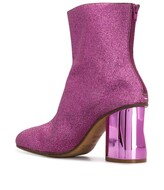 Thumbnail for your product : Maison Margiela Crushed Heel Glitter Ankle Boots