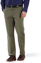 Thumbnail for your product : Charles Tyrwhitt Olive classic fit flat front chinos