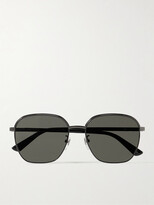 Thumbnail for your product : Gucci Eyewear D-Frame Ruthenium Sunglasses