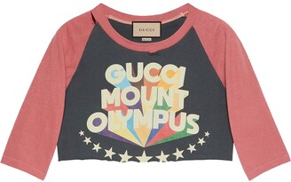 Gucci Mount Olympus print T-shirt - ShopStyle