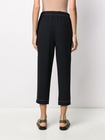 Thumbnail for your product : Marni Contrast-Trim Cropped Trousers