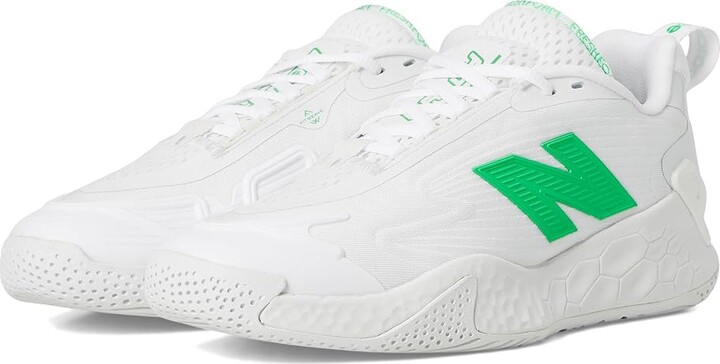 New Balance Fresh Foam X CT-Rally V1 Tennis Shoes Women's Shoes White/Green Apple : 7 B - Medium, Rubber