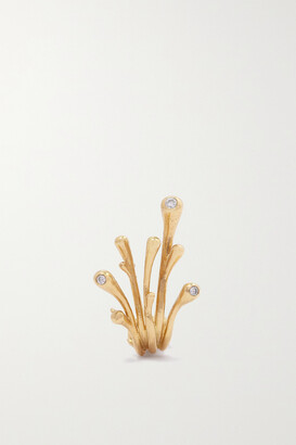 OLE LYNGGAARD COPENHAGEN Boho Small 18-karat Gold Diamond Single Clip Earring