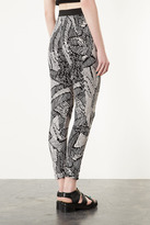 Thumbnail for your product : Topshop Tribal Scribble Jersey Tapered Trousers
