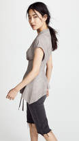 Thumbnail for your product : Rick Owens Lilies Leather Kimono Blouse