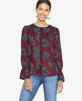 Thumbnail for your product : Ann Taylor Bouquet Ruffle Trim Flare Cuff Top