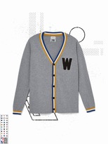 Thumbnail for your product : Frank and Oak Golden State Warriors Varsity Cardigan in Grey