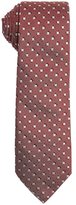 Thumbnail for your product : Armani 746 Armani bordeaux and ivory check printed silk tie