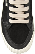 Thumbnail for your product : Marc by Marc Jacobs Suede and leather platform sneakers