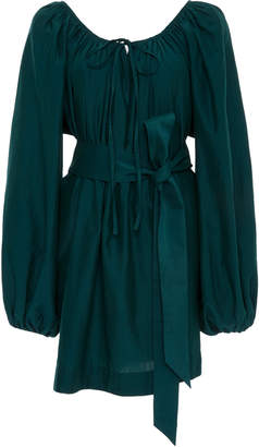 Kalita Peagusus Silk and Cotton-Blend Mini Dress