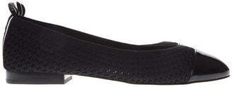 vicky logo tape knit ballet flat