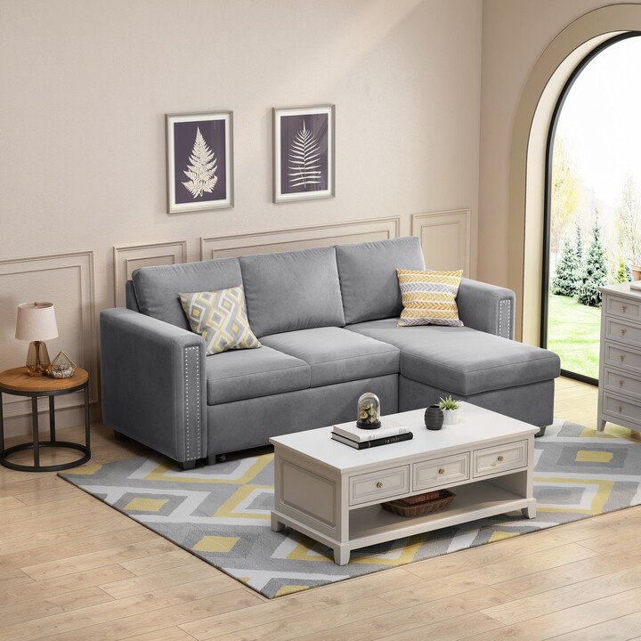 Reversible LShape Sleeper Sofa ShopStyle Sectionals