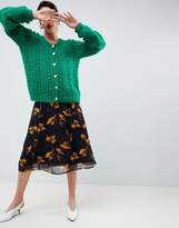 Thumbnail for your product : Gestuz loose knit cardigan with gold button