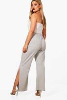 Thumbnail for your product : boohoo Plus Loop Back Side Split Jogger