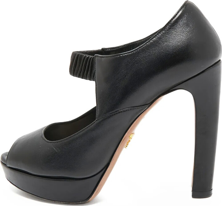 Prada Pre-Owned 120mm Peep-Toe Pumps