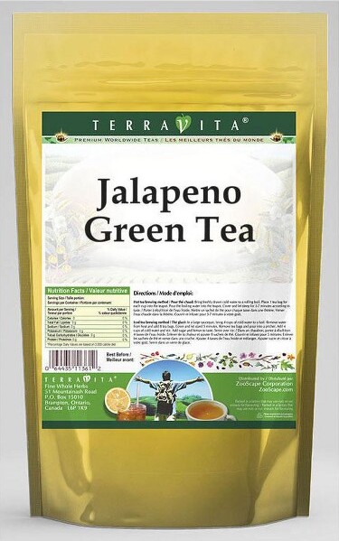 TerraVita Jalapeno Green Tea (50 tea bags, ZIN: 545369, 2-Pack)