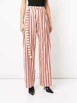 Thumbnail for your product : CHRISTOPHER ESBER striped multi-tuck pants