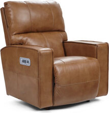 La-Z-Boy Maddox Leather Power Rocking Recliner w/ Headrest and Lumbar