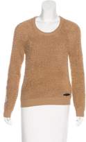 Thumbnail for your product : Burberry Wool Fringe-Knit Sweater