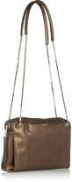 Thumbnail for your product : Lanvin Blush metallic textured-leather shoulder bag