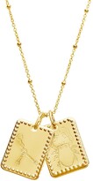 Thumbnail for your product : Sterling Forever 14K Yellow Goldtone Zodiac Tag Necklace