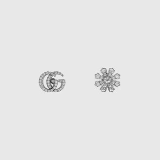 Gucci Flora 18k earrings with diamonds