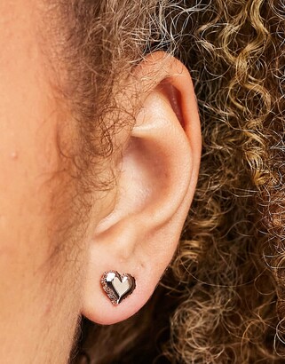 ted baker gold heart earrings