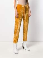Thumbnail for your product : Semi-Couture Velvet Cropped Trousers