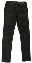 Thumbnail for your product : R 13 Coated Skinny-Leg Jeans