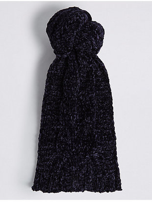 M&S Collection Cable Chenille Scarf