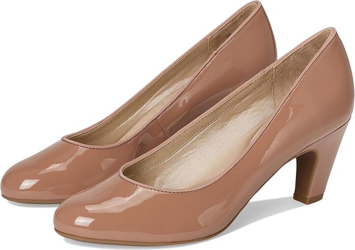 LifeStride Parigi-Plus Pump Shoes Women's Shoes Desert Nude Patent : 7.5 M (B), Faux Leather/Textile