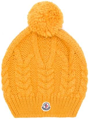 Moncler pom pom knitted hat