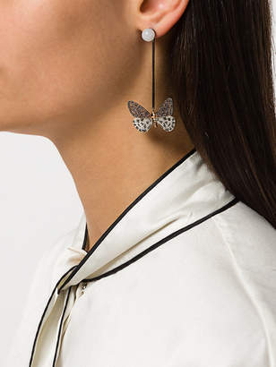 Astley Clarke Speckled Magpie Moth Bar drop earrings