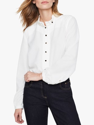 Damsel in a Dress Marlena Trench Shirt, Ivory