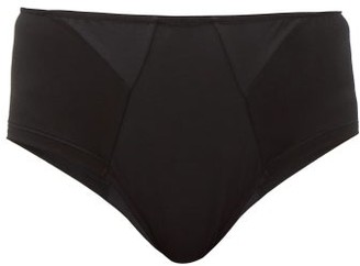 Rossell England - High-rise Cotton Briefs - Black