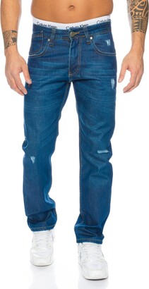 Rock Creek Men's Denim Stretch Jeans Stonewashed W29-W44 - Blue - W32 -  ShopStyle
