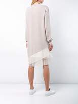 Thumbnail for your product : Clu layered sheer hem dress