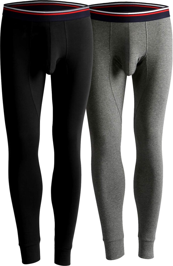 Ouruikia Men's Thermal Underwear Pants Thermal Bottoms Long Johns