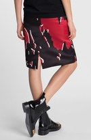 Thumbnail for your product : Marni Print Duchesse Satin Pencil Skirt