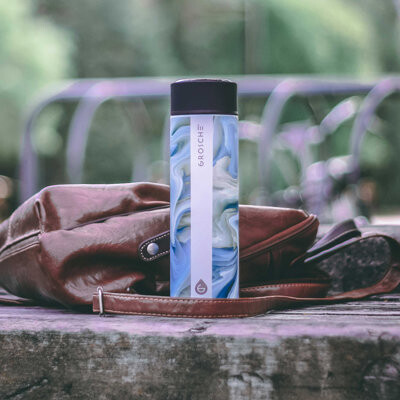 Grosche Chicago 15.2 oz Stainless Steel Water Bottle with Tea Infuser