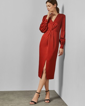 ted baker red dress sale