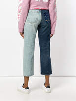 Thumbnail for your product : Golden Goose cropped split colour jeans